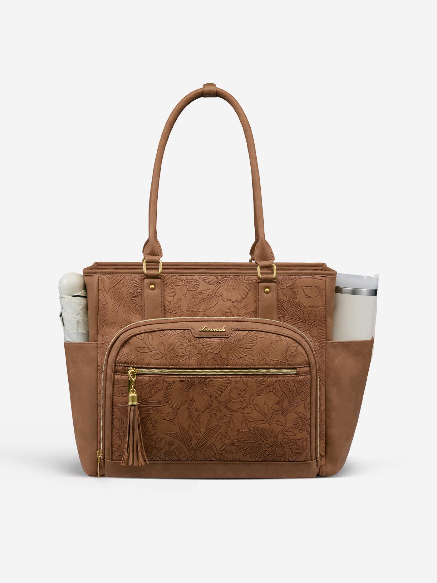 Vintage Leather Laptop Tote Bag 15.6 17.3 - Image 11