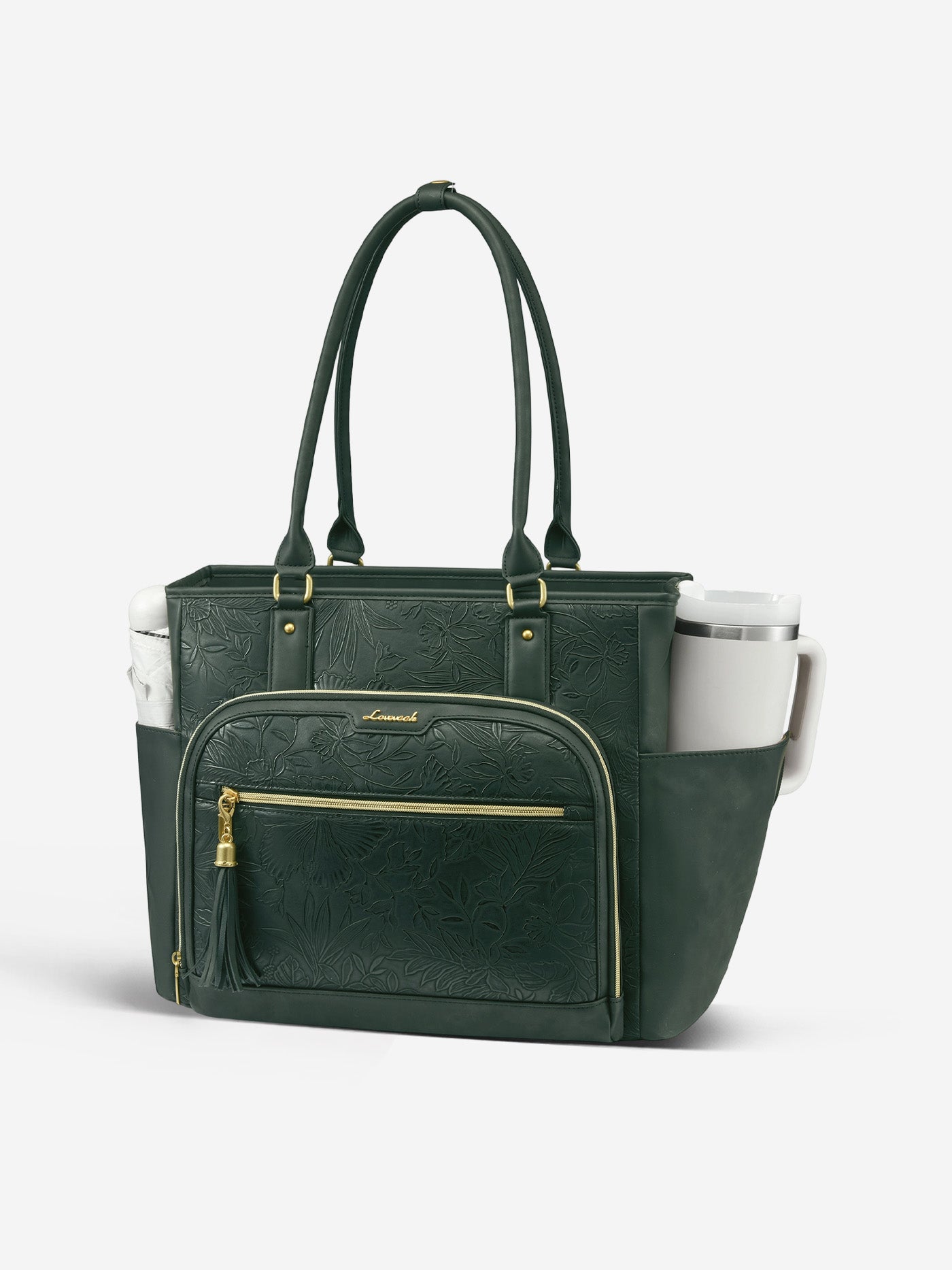 Vintage Leather Laptop Tote Bag 15.6 17.3 - Image 9