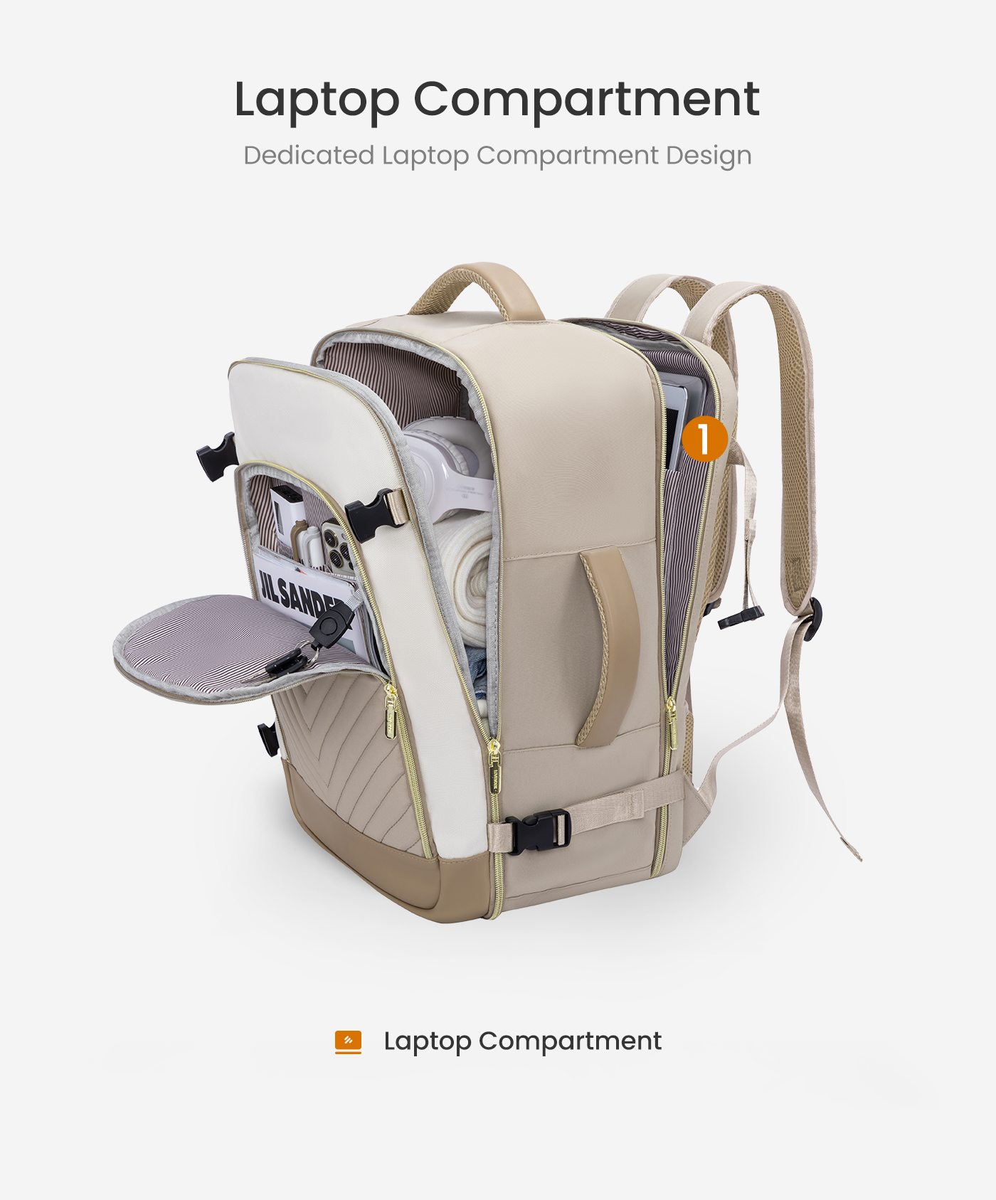 4Pcs Large Travel Backpack. 40L/50L - Image 5