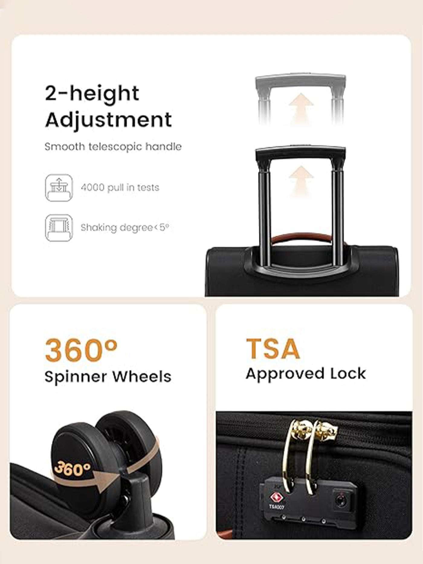 Carry on Luggage 22 Inch(ONLY US ) - Image 5