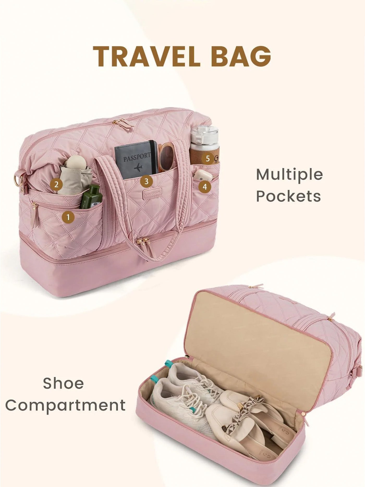 Lightweight Weekender Bag. 40L 56L - Image 3