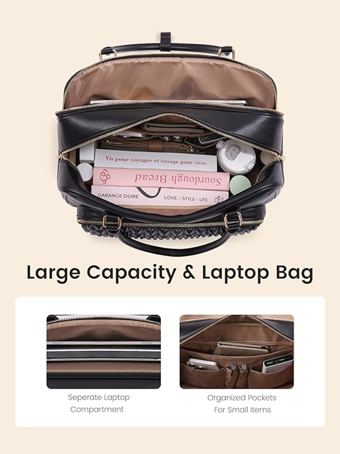 Lunch Bag With Separate Laptop Compartment - Image 4
