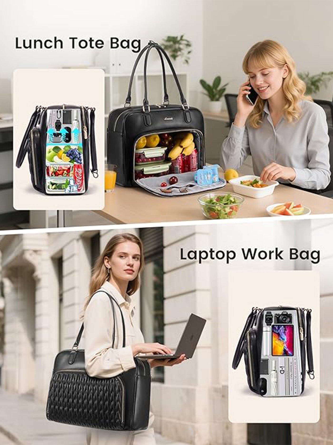 Lunch Bag With Separate Laptop Compartment - Image 5