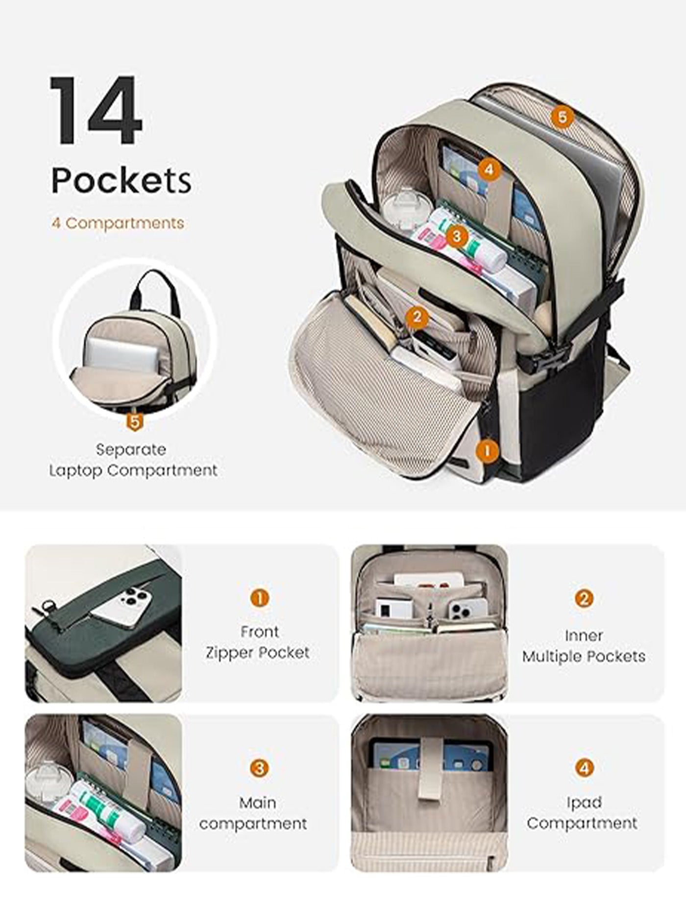 School Backpack 15.6 17.3 - Image 4